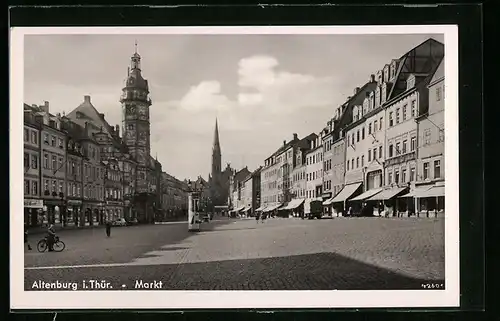 AK Altenburg i. Thür., Blick auf den Markt