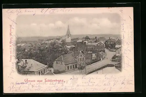 AK Lütjenburg, Ortsansicht aus der Vogelschau