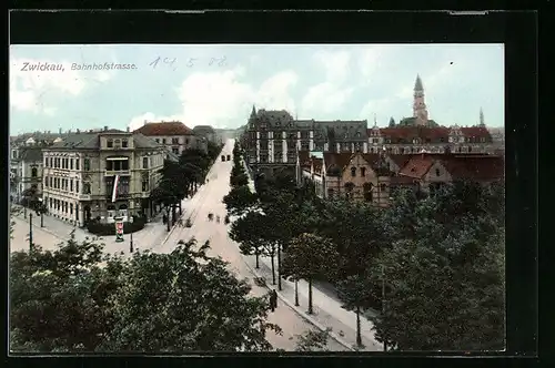 AK Zwickau, Bahnhofstrasse