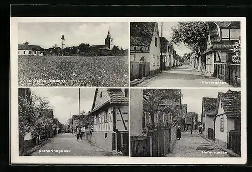 AK Lichtenau /Baden, Herrergasse, Katharina- und Hafnergasse