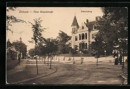 AK Zinnowitz, Neue Strandstrasse, Hubertusburg