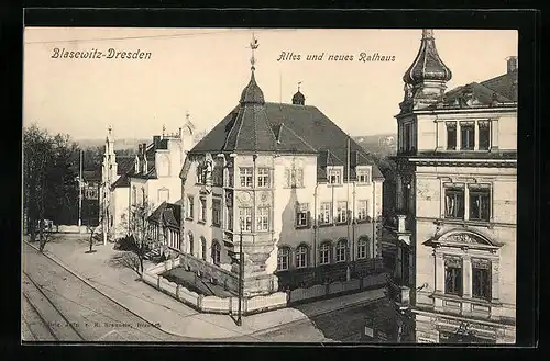 AK Dresden-Blasewitz, Altes und neues Rathaus