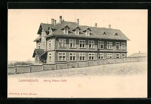 AK Lommatzsch, König Albert-Stift