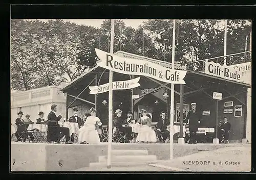 AK Niendorf a. d. Ostsee, Restauration & Café Gift-Bude