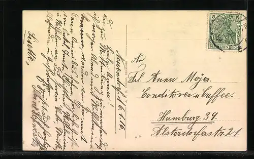 AK Neuendorf, Post mit Strassenpartie