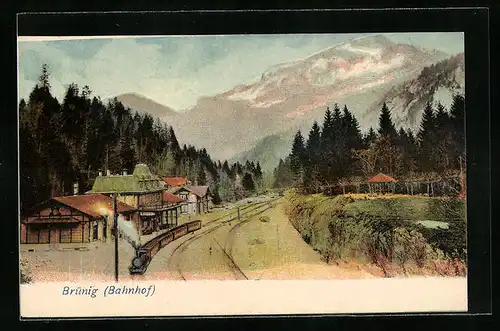 AK Brünig, Bahnhof, Bergbahn