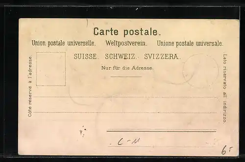 Lithographie Schweiz, Appenzeller Land, Appenzeller in Tracht