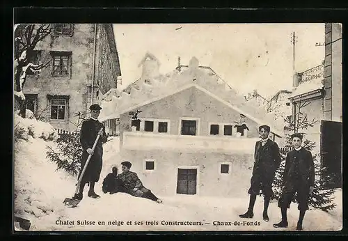 AK Chaux-de-Fonds, Chalet Suisse en neige et ses trois Constructeurs
