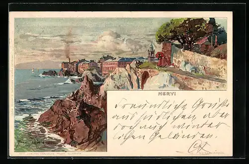 Künstler-AK Manuel Wielandt: Nervi, Panorama