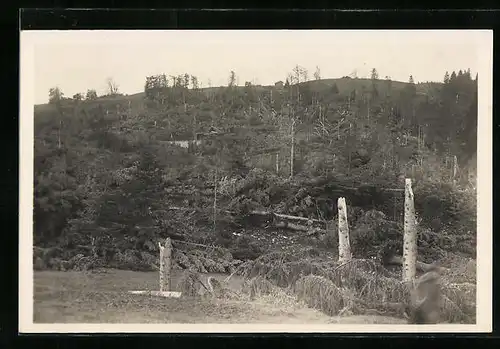 AK La Chaux de Fonds, Cyclone 1926, Ortspartie nach dem Unwetter