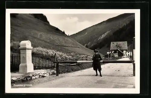 AK Brennergrenze mit Wachsoldat