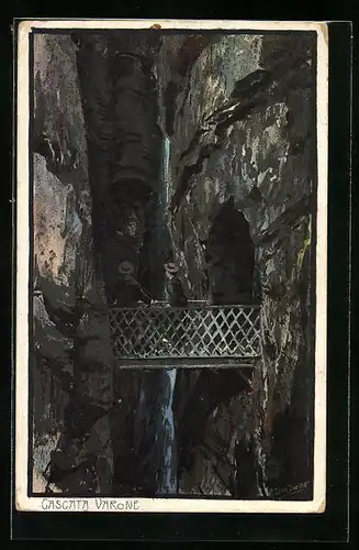 Künstler-AK Zeno Diemer: Cascatta Varone