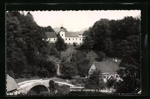 AK Leonstein, Blick auf das Kinderheim Schloss Leonstein