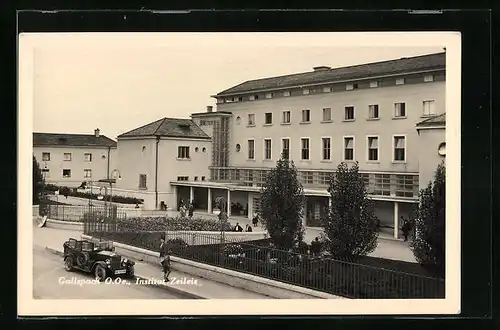 AK Gallspach, Institut Zeileis mit Strasse