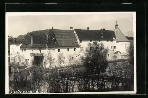 AK Gallspach, Weisses Gebäude mit Turm
