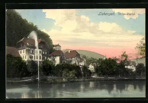 AK Liebenzell, Blick auf das Villenviertel