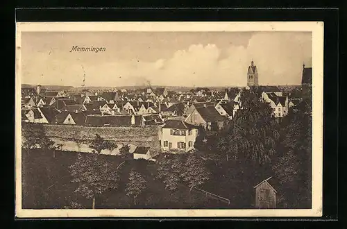 AK Memmingen, Teilansicht aus der Vogelschau