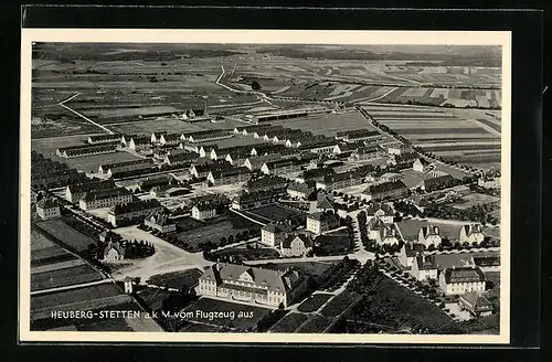 AK Heuberg-Stetten a. k. M., Ortsansicht vom Flugzeug aus