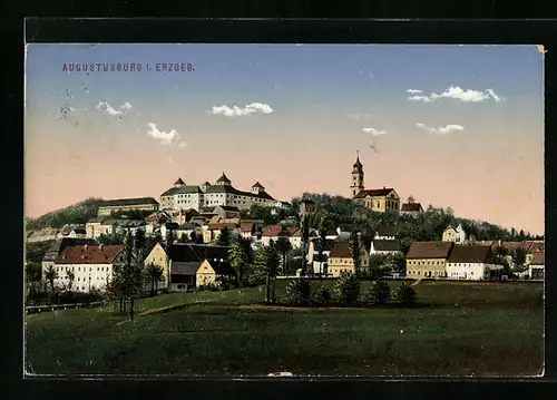 AK Augustusburg i. Erzgeb., Ortsansicht