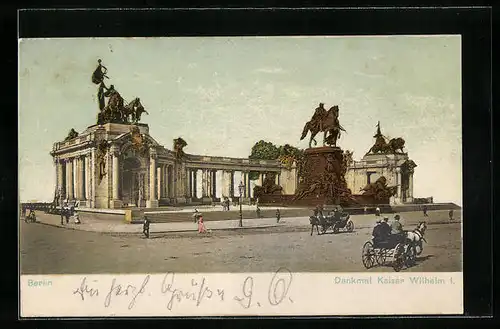 AK Berlin, Denkmal Kaiser Wilhelm I.