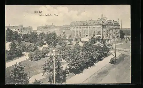 AK Riesa, Kaiser-Wilhelm-Platz