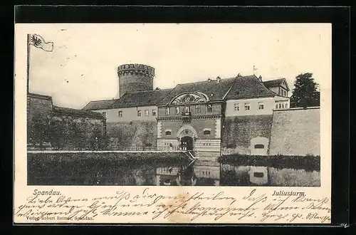 AK Berlin-Spandau, Blick auf den Juliusturm