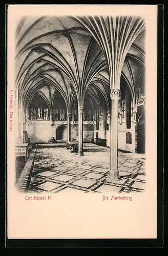 AK Marienburg, Innenansicht des Capitelsaals II