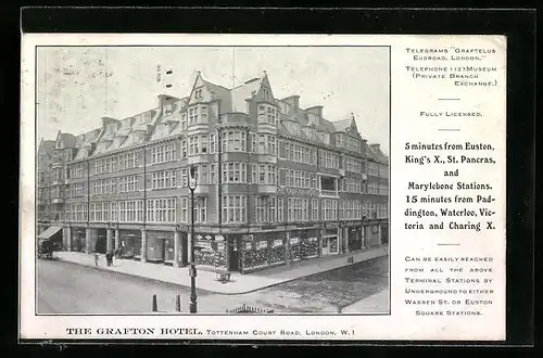 AK London, The Grafton Hotel, Rottenham Court Road