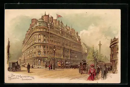 Künstler-AK London, The Hotel Metropole