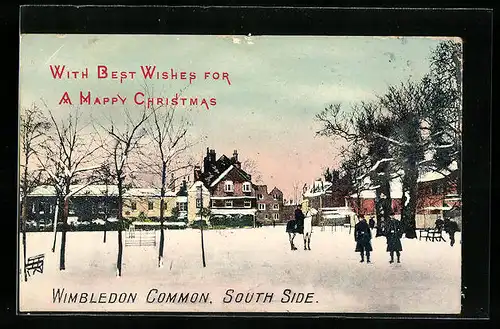 AK Wimbledon, Wimbledon Common, South Side, Happy Christmas