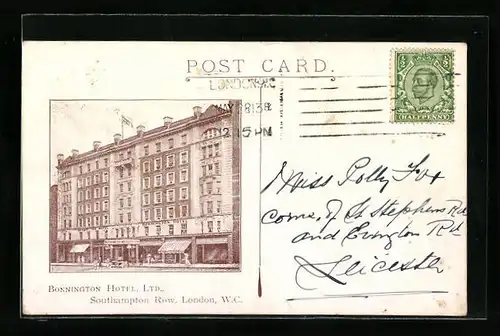 AK London, Bonnington Hotel, Southampton Row