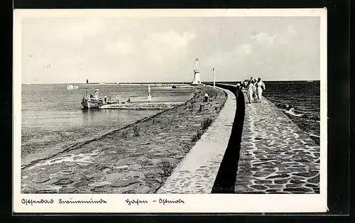 AK Swinemünde, Partie am Meer