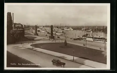 AK Stettin, Am Dampferschiffsbollwerk