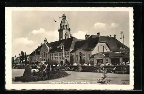 AK Swinemünde, Partie am Kurhaus