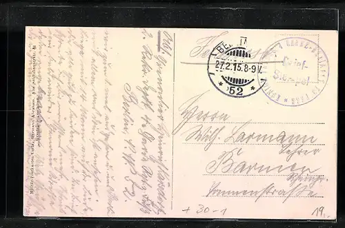 AK Berlin, Soldat des 4. Garde-Rgt. zu Fuss, Kaserne