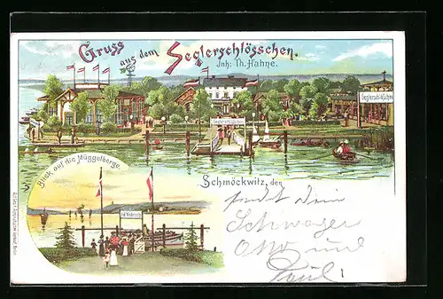 Lithographie Berlin-Schmöckwitz, Restaurant Seglerschlösschen