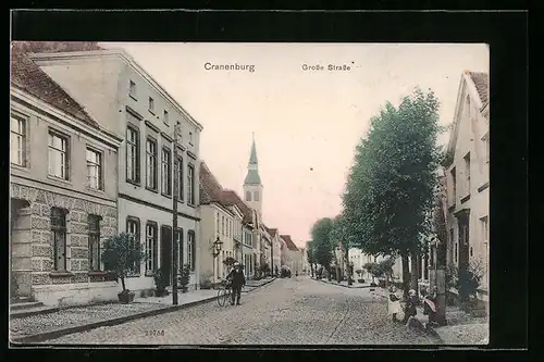 AK Cranenburg, Grosse Strasse mit Kindern