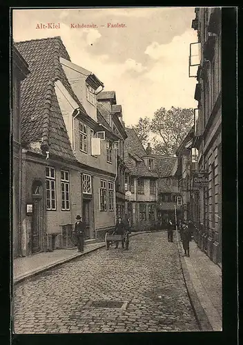 AK Kiel, Partie in der Kehdenstrasse - Faulstrasse, Alt-Kiel
