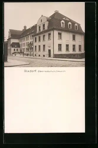 AK Rixdorf, Oberrealschule, Emserstrasse