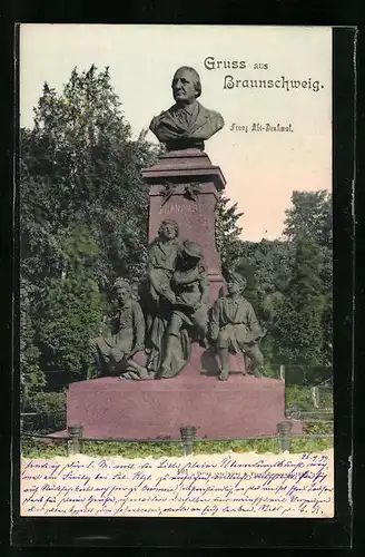 AK Braunschweig, Franz Abt-Denkmal