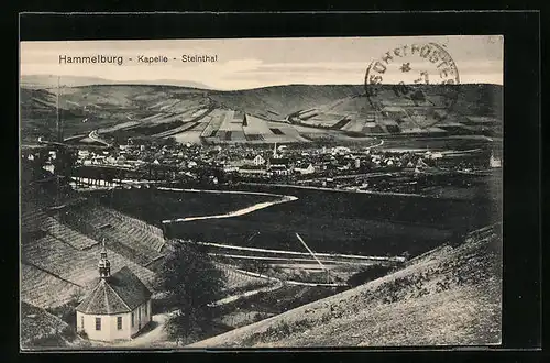 AK Hammelburg, Ortsansicht mit Kapelle