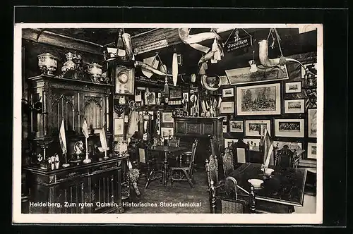 AK Heidelberg, Historisches Studentenlokal Zum roten Ochsen