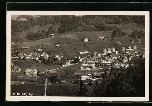 AK Bühler, Ortsansicht aus der Vogelschau