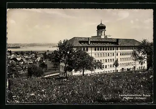 AK Pfäffikon, Landwirtschaftliche Schule mit Panorama