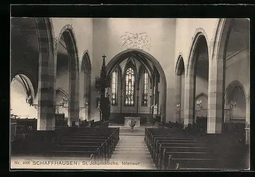 AK Schaffhausen, Interieur der St. Johannkirche