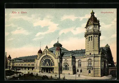 AK Köln a. Rh, Haupteingang des Hauptbahnhofs