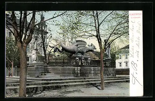 AK Klagenfurt, Am Lindwurm-Brunnen