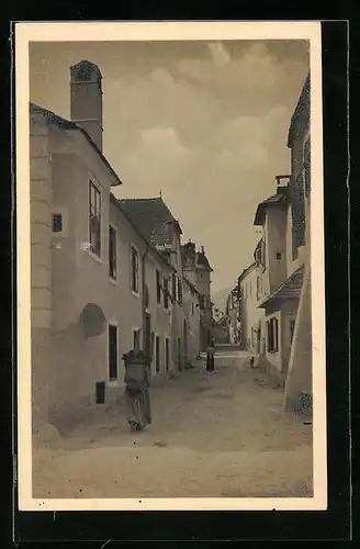 AK Dürnstein /Wachau, Strassenpartie mit Gebäudeansicht