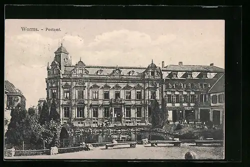 AK Worms, Blick auf das Postamt