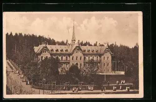 AK Grünhain i. Sa., Blick zum Genesungsheim